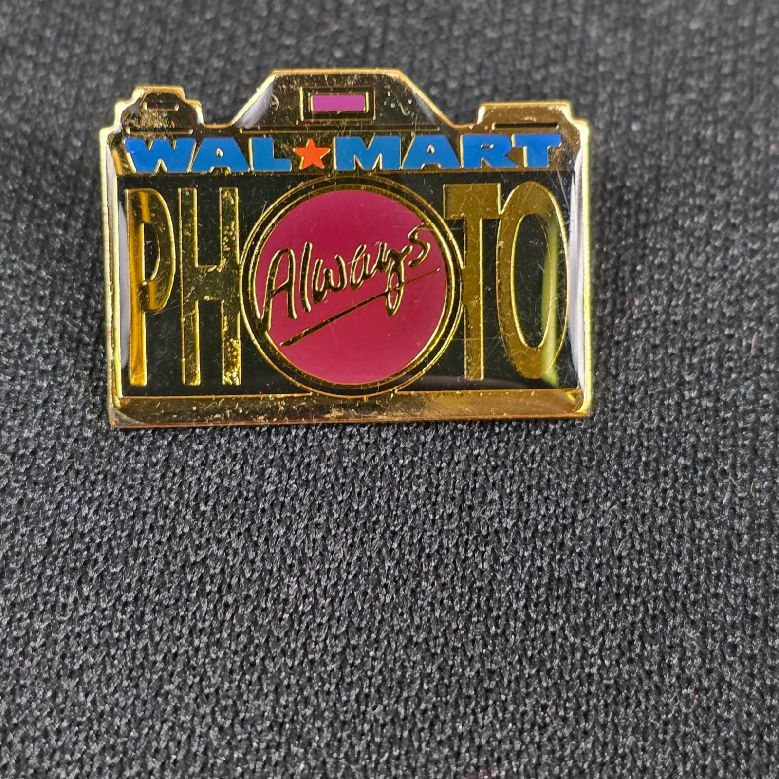 Walmart Photo Always Camera Pin Lapel Hat Advertising Collectible
